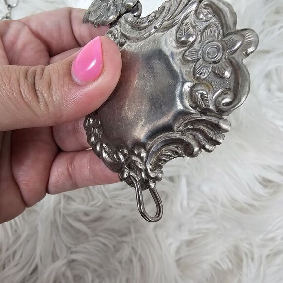 Elegantè NWT Vintage Concho Chain Chrome Belt 42" Western Rodeo - Picture 4 of 9